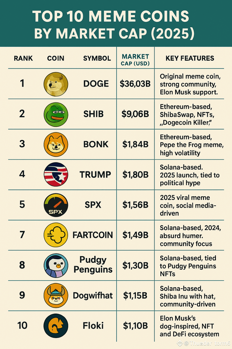Crypto Meme Coins By Market Cap